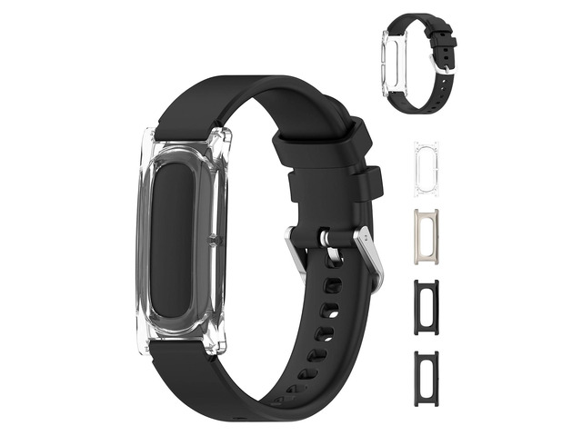 Compatible with Google Fitbit Air Silicone Sport Band with 4 Spare Spring Bars,Durable Strap,Soft Breathable Wristband Replacement Compatible with...