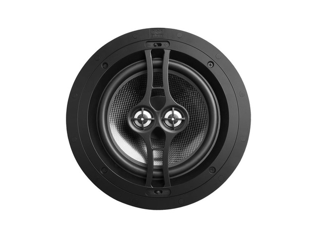 8' Dual Tweeter in-Ceiling Speaker, 3/4' Aluminum Dome Tweeters, Single, BK-R83DT