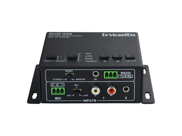 2 INPUT AUDIO AMPLIFIER, 2x20W (4 OHM) AUD-220