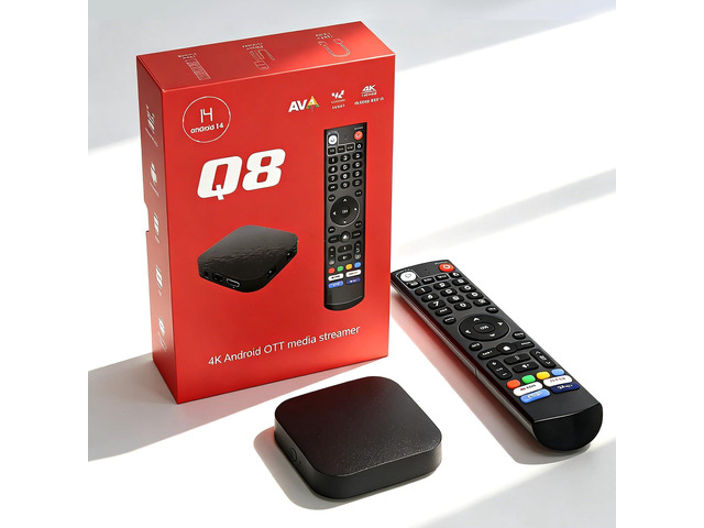 4K HDR Box Android 14.0 with Amlogic S905Y4, 4GB/ 32GB (Q8) 2026 Android TV Box Dual WiFi 2.4G/5GBT5.0, USB 2.0 *2100M Ethernet,4K HDR Smart TV...