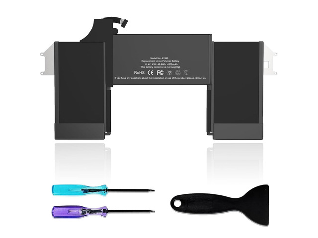 A1965 Laptop Battery Replacement for MacBook Air 13' Retina (2018 2019, Early 2020) EMC 3184 3302 MRE82 MRE92 MVFH2 MWTJ2 MVH22 MacBookAir8,1 8,2...
