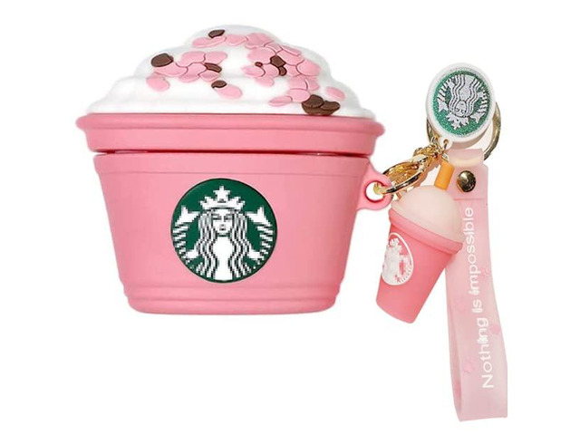AirPod 4 Case,3D Cute Funny Cool Kawaii Fashion Ice Cream Cup for AirPods 4th Generation Case (2024) (Pink)