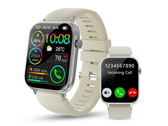 Smart Watch for Men Women, 1.85' HD Touchscreen Smartwatches with Message Call Function, 100+ Sports Modes IP68 Fitness Tracker, 24/7 Heart...