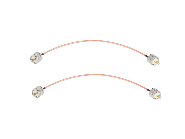 PL259 to PL259 Cable 12inch RG316 Ham Radio Coax Cable 2-Pack 50 Ohm Flexible Low-Loss RF PL-259 Jumper for SWR Meter Ham Radio Antenna Analyzer...