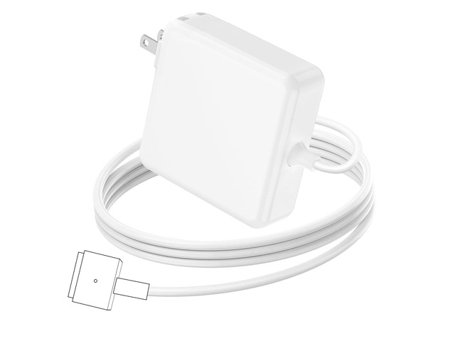 Mac Book Air Charger Replacement, 45W Power T-tip Magnetic DC Connector Adapter for Mac Book Air 11 inch and 13 inch (Between 2012-2017) (White)
