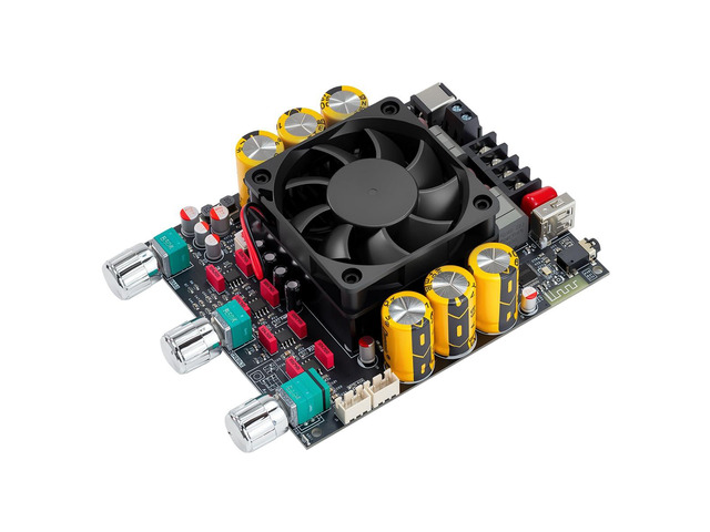 TPA3255 Bluetooth 5.3 Power Amplifier Board 300W+300W 2.0 Channel Stereo HiFi Digital Amp Board Audio Receiver with Treble Bass Control for DIY...