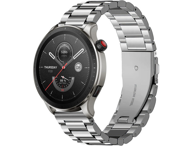 22mm Watch Strap Metal for Amazfit Balance/Bip 6/Bip 5 Replacement Band for Amazfit GTR 4/GTR 4 Pro/GTR 3/GTR 3 Pro/GTR 2/GTR 2e/GTR...