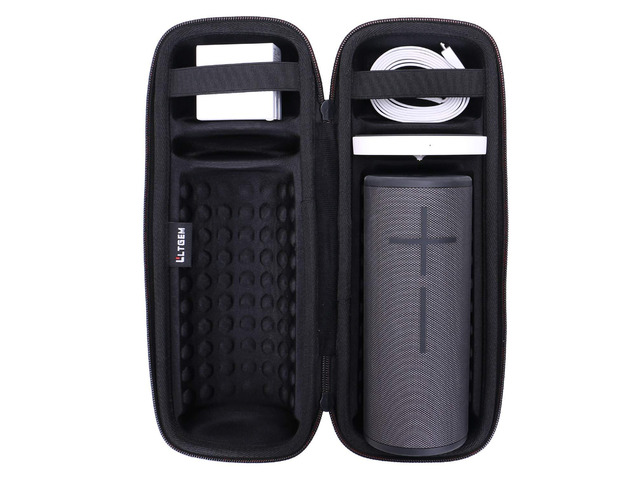 Case for Ultimate Ears Boom 4/3 Bluetooth Speaker and Charger Dock Black Hard Carrying Travel Case for Ultimate Ears Boom 4 Portable Waterproof...