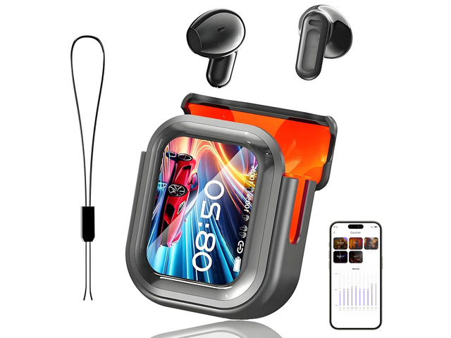 NE20 Earbuds, NE20 Translation Earbud, 6 Translation Modes, LCD Touch Screen, 60H Playtime, HiFi Sound, 135 Languages AI Translation Earbuds Real...