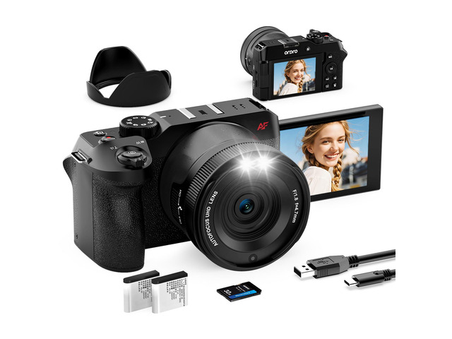 5K Digital Camera for Photography, 80MP Autofocus Vlogging Camera for YouTube with 270° Flip Screen, 18X Zoom Travel Video Camcorder for Beginners...