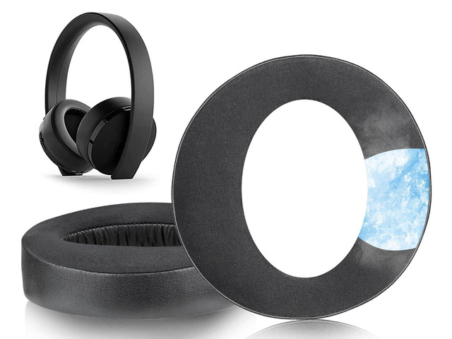 Replacement Earpads for Sony New Gold Wireless PlayStation PS4 (2018 Version) Headset, Ear Pads Cushions with High-Density Foam - 0080 CG Black
