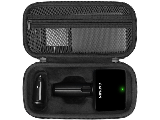 Carrying Case for Garmin Approach r10 Golf Launch Monitor, Custom-Insert Storage Holder with Mesh Pocket for USB Cable, Charging Adapter