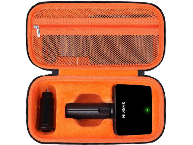 Carrying Case for Garmin Approach r10 Golf Launch Monitor, Custom-Insert Storage Holder with Mesh Pocket for USB Cable, Charging Adapter
