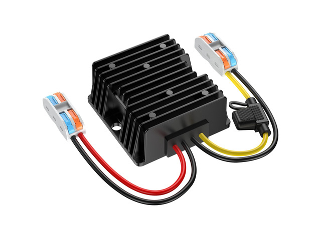 12VDC to 24VDC Converter 10A 240W, 12V to 24V DC Step Up Converter with Fuse, IP67 Waterproof 12 to 24 Volt Boost Converter with Wire Terminal...