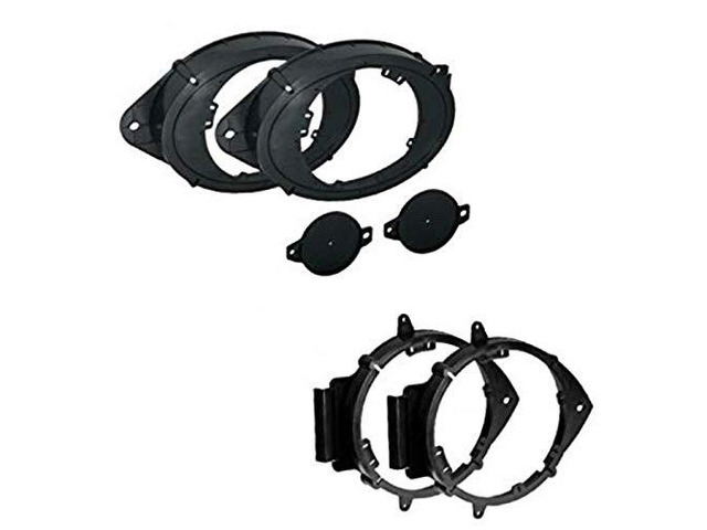 2 Pair 6+-Inch 6' 6.5' 6.75' (or 6x9' Front) Car Speaker Install Adapter Mount Bracket Plates for Aftermarket Speaker Installation Made for Select...
