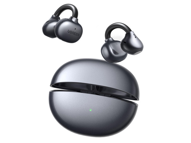 ClipBuds Open-Ear Wireless Earbuds Headphones Bluetooth 6.0 4 Mic Clear Call, 12mm Diaphragm, 30H Playtime, App & Touch Control, IPX5, 4-Mic, 30H...