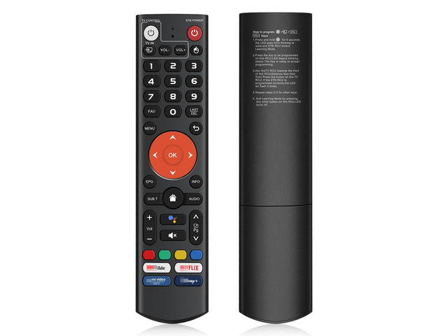 V3 Plus/Pro Voice Remote Control Compatible for Vseebox V5 Pro vSeeBox V5Pro/V3Pro/V2Pro/V1Pro/V3Plus/,V1/V2,V1 Max/Elite/MaxReplacement Learning...