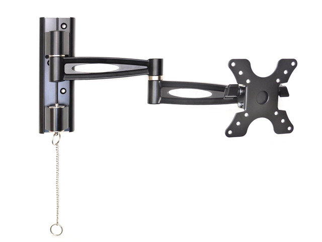 403L Locking TV Wall Mount Easy Chain Release, Full Motion Dual Locking 16.5' Arm Stays in Place for TVs in moving RVs, Campers Trucks and Boats,...