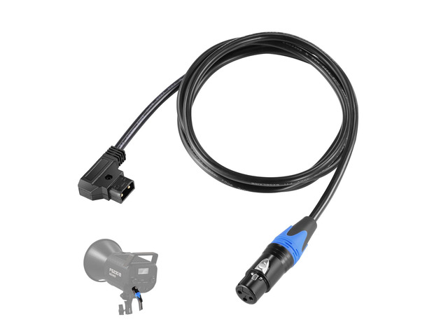 D Tap Male to 3 Pin XLR Female Power Cable 6ft/1.8m for Continuous Video Lighting Power Supply by V Mount Batteries, Only FS150 FS150B FS230 FS230B...
