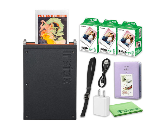 instax mini Link 60-Photo Film Smartphone Printer Bundle For Mobile Photos, Parties & Scrapbooks Includes Battery Charger, INSTAX Instant Film,...