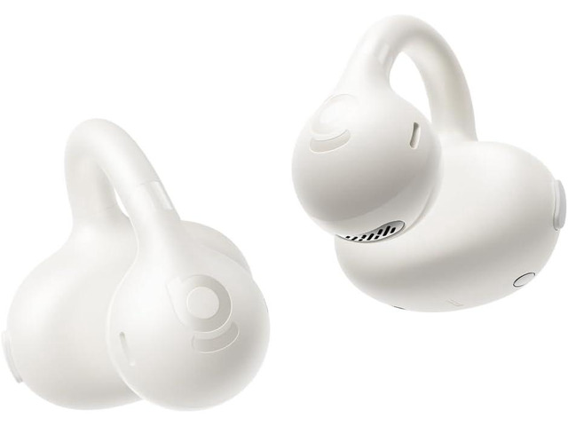 Bass BC1 Open Ear Earbuds Clip-On Headphones, Open-Ring Comfort with Tri-Curve Snug Clip, Powerful Sound with SuperBass, 4-Mic Clear Calls, IP55...