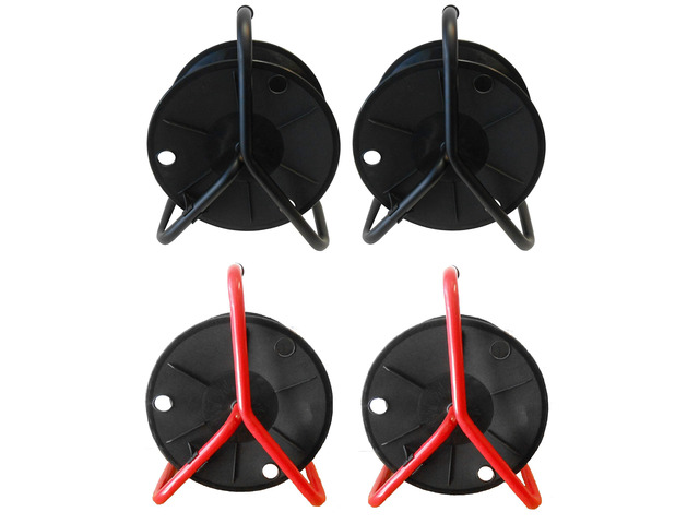 Audio2000'S ADC2716C4 4-Pack (2 Red + 2 Black) Portable Cable Reels/Cord Reels, Capacity of Each Reel: 330 feet of 6mm Cable/Cord