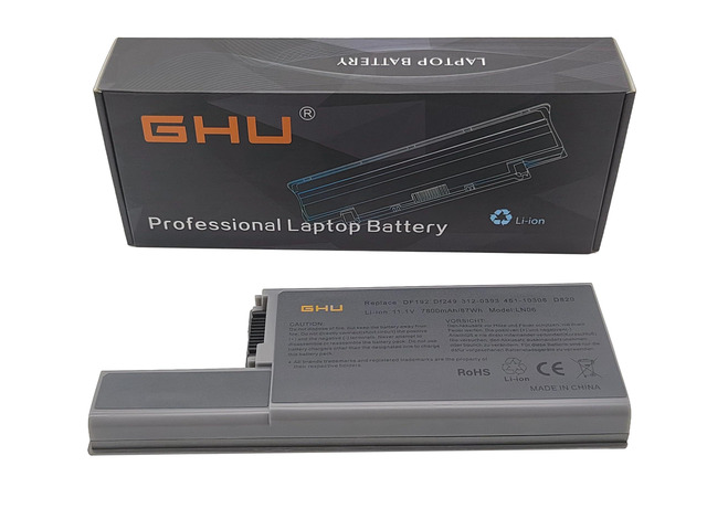New Battery 87 WH Replacement for CF623 DF192 MM165 WN979 312-0538 Compatible for Latitude D531 D820 D830 M4300 CF623 CW666 CW674 DF230 DF249 FF231...