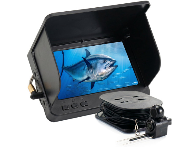 Fish Finder Underwater 5-Inch IPS Screen Fishing Camera 1500nit Brightness Long Battery Life 8000mAh USB Charging - IP68 Waterproof 98ft Cable...