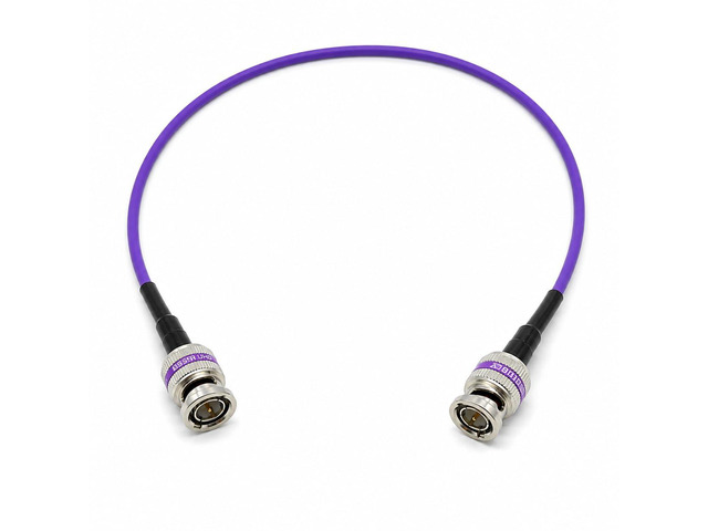 12G-SDI BNC to BNC Cable, 4855R,100ft, Violet Premium Mini RG59, 75 Ohm, Supports SD, HD, 3G, 6G & 12G-SDI