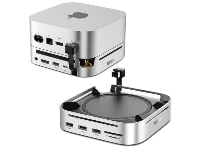 Mac mini M4 Dock with NVMe SSD Enclosure, 10Gbps Hub & SD Reader Docking Station & Stand for Mac Mini M4/M4 Pro2024 with M.2 NVMe SSD Support,...