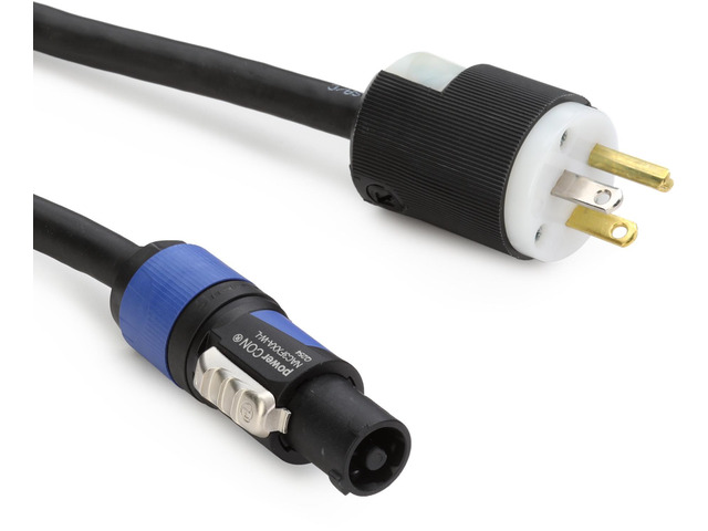 Pro Co PWRCON/15M-50 NEMA 5-15P to powerCON A Cable - 50 foot