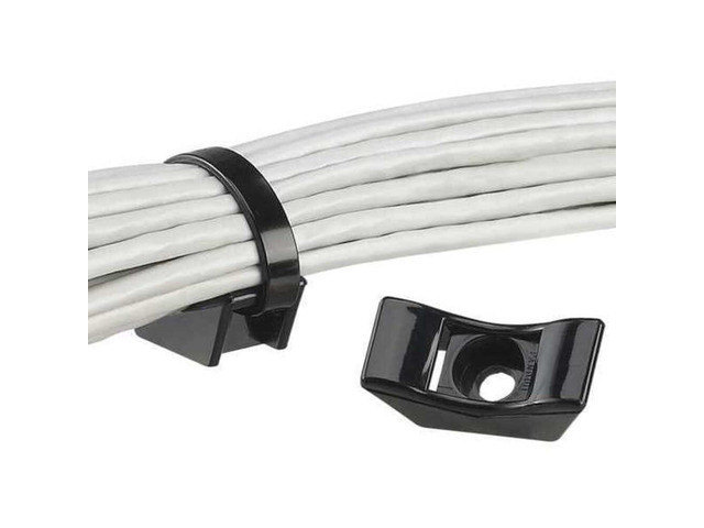 Cable Tie Mount,Screw Applied,PK100 TMEH-S10-C0-1 Each