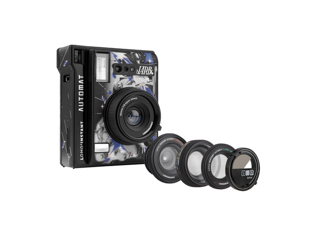 Lomo'Instant Automat Camera & Lenses, Jarb Edition, Instant Camera Compatible with Fujifilm Instax Mini Film