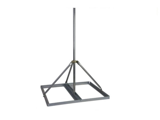 Non-Penetrating Flat Roof Mount with 1.25' x 60' Mast - EZ NP-60-125