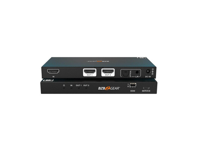 1x2 8K UHD HDMI 2.1 Splitter with Auto Downscaling/Audio De-Embedding (8K60/4K120 and VRR/FVA/ALLM Support)