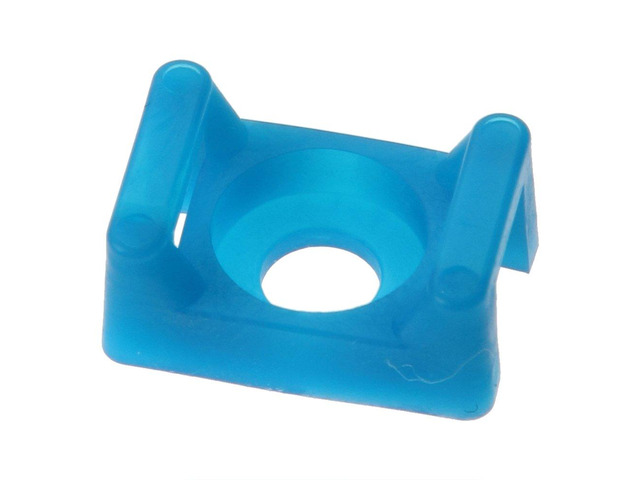 TM2S8-C76 Cable Tie Moun, #8 Screw,.63-Inch (16Mm) Length,.43-Inch (10.8Mm) Width, Tefzel, Aqua (100-Pack)