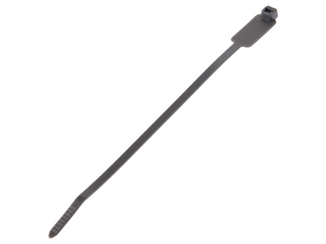 PLM2S-D8 Marker Cable Tie, Wrap, Standard, Nylon 6.6, 7.4-Inch Length, Gray (500-Pack)