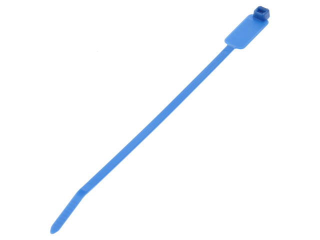 PLM2S-D6 Marker Cable Tie, Wrap, Standard, Nylon 6.6, 7.4-Inch Length, Blue (500-Pack)
