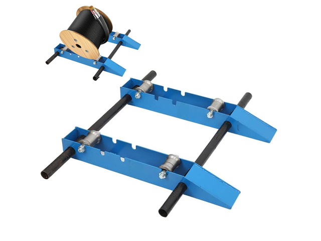 Wire Cable Reel Roller Stand 4400 LBS Heavy Duty Commercial Industrial Grade Steel Wire Dispenser, Reel Unwinder for Cable Reels up to 47'', Wire...