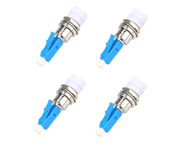 4 Pack Fiber Optic Adapter - Single Mode LC/UPC Male to FC/UPC Female 9/125um Adapter Fiber Optic Connector Hybrid Optical Fiber for Visual Fault...
