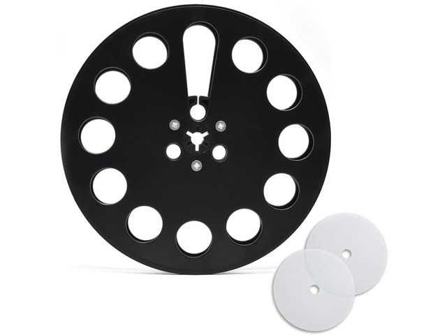 7 Inch Empty Takeup Reel for 1/4 Inch Tape Recorder, Black Includes 2 silicone pads for secure tape winding, compatible with most open reel tape...