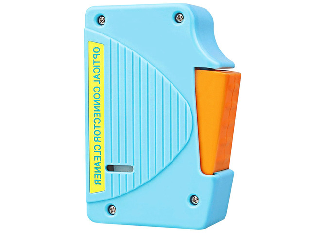 Cassette Fiber Optic Cleaner,Supports 2.5mm/1.25mm-LC/SC/FC/ST Interfaces,Fiber Optic Cleaning Box for Fiber Patch Cable End Faces,Cleans Over 550...