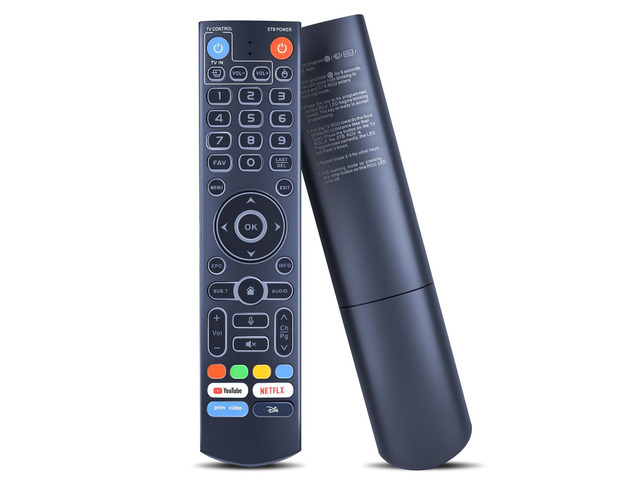 Voice Remote Replacement for vSeeBox V5 Pro Compatible Models: 3 Pro, V3 Plus, V1, V1 Pro, V2, V2 Pro, V1 Max, Elite Ultra Mini, Backlit...