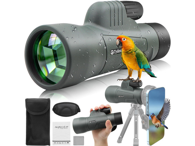 12x50 HD K4 Prism Monocular Telescope for Travel, Wildlife, Bird Watching, Hunting, Camping, Outdoor, Activity, Concert