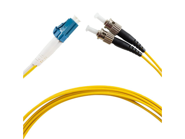 LC to ST Fiber Patch Cable, 10M(32.8ft) Single Mode Duplex Fiber Jumper 9/125um OS1 LSZH - LC ST Singlemode Duplex Patch Cords (10M)
