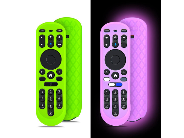 2 Pack Glow Silicone Case for Xumo TV Remote 764f0000100, CP-RC1NA-23, MG3-R34010, Cover for Pioneer Xfinity Element Spectrum Remote Control...
