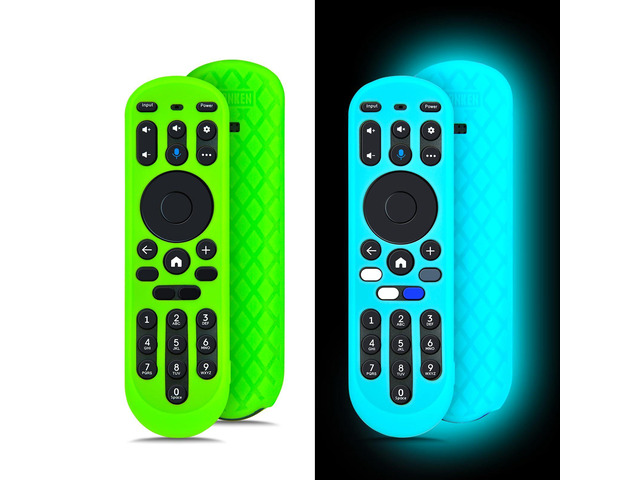 2 Pack Glow Silicone Case for Xumo TV Remote 764f0000100, CP-RC1NA-23, MG3-R34010, Cover for Pioneer Xfinity Element Spectrum Remote Control...