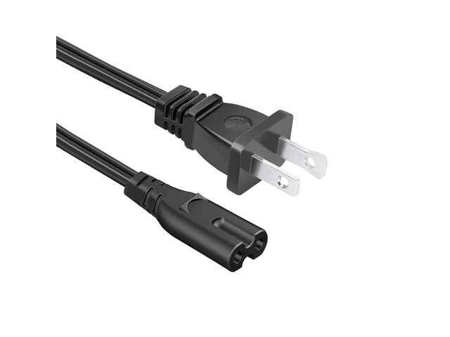 2 Prong 8.2Ft AC Power Cable Cord Replacement for QFX PBX-61160 Speaker Replacement for QFX PBX-152, PBX-151, 3903-000599, 3903-000853,...