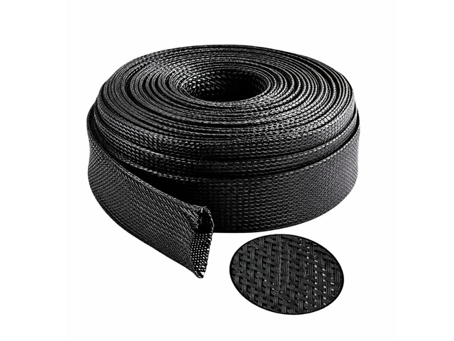 32.8 ft Nylon Hydraulic Hose Protector Sleeve Flame-Retardant, Tig Torch Cable Cover, Black Protective Cover Hose Sheath, Flexible Cutting Sheath...
