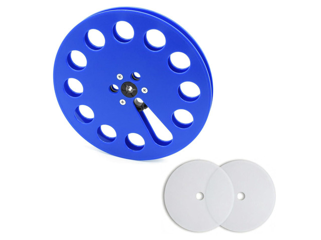 7 Inch Empty Takeup Reel for 1/4 Inch Tape Recorder, Blue Includes 2 silicone pads for secure tape winding, compatible with most open reel tape...